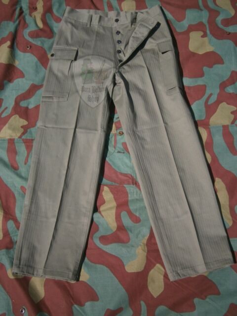 Pantalone estivo americano HBT M42 WW2 US field trousers Herringbone Twill
