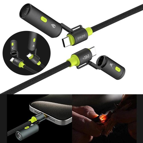 Arc Ignition Data Cable Camping LED Light Q1N0 - Zdjęcie 2 z 18
