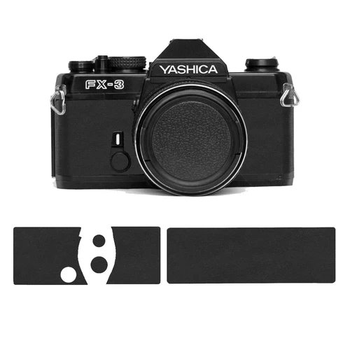 Premium Smooth Synthetic Leather Cover Kit --- Yashica FX-3 FX-7 --- Black