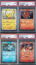 Carte Pokemon classificate PSA PSA 8 PSA 9 PSA 10 Pikachu Eevee Charizard scegli