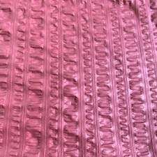 BTY Vintage Dusty Rose Polished Cotton Plisse Decor Fabric 1980s