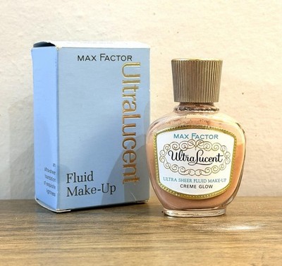 Vintage Max Factor Ultra Lucent Fluid Make-Up Creme Glow 30ml OVP