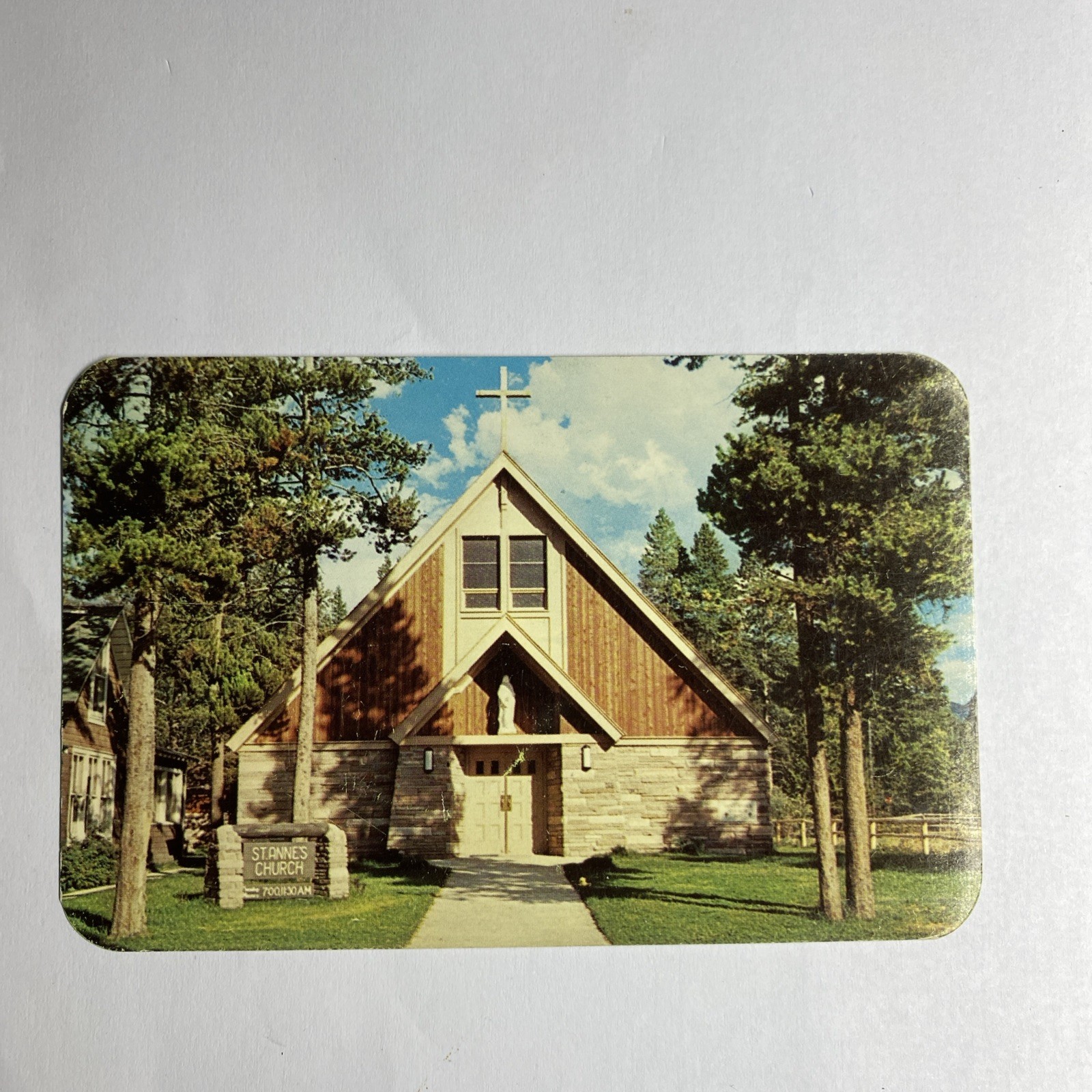 Postcard  Grand Lake Colorado St. Ann’s  Catholic Church