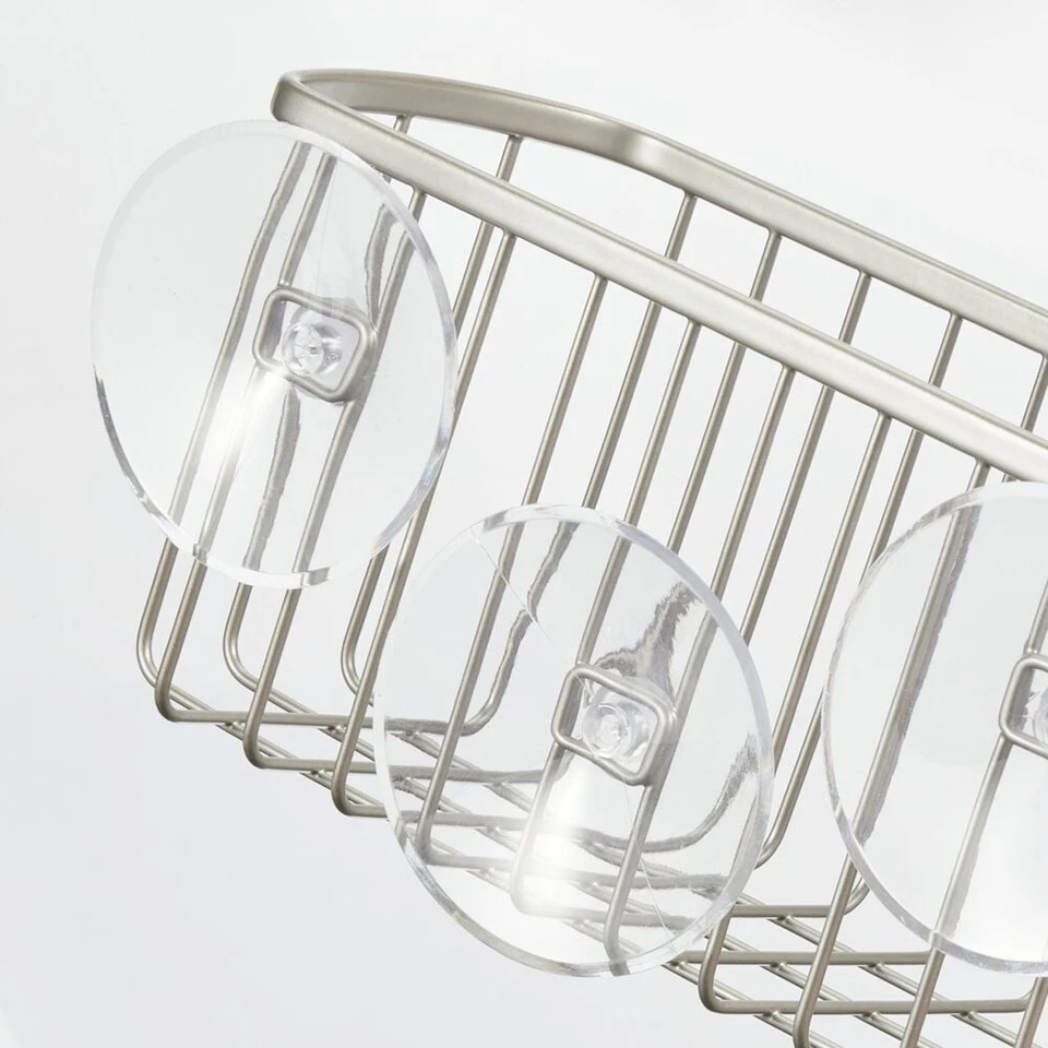 Cesta de ducha de succión, organizador de ducha sin taladro Foto 2 de 4