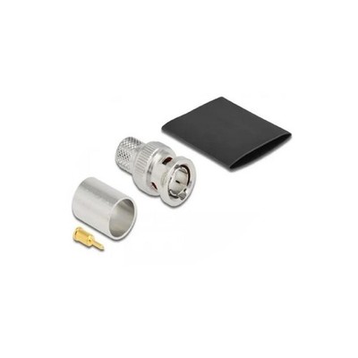 BNC Stecker zum Crimpen RG-11 mit passendem Schrumpfschlauch