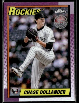 2025 Topps Chrome Update #90CU-16 Chase Dollander 1990 Topps Chrome 0902M