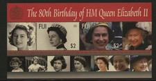 Fiji 2006 - 80th Birthday of Queen Elizabeth II Mini Sheet MNH. SG MS1319.