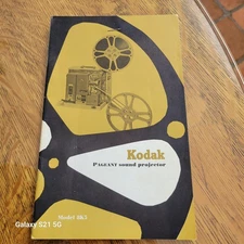 VINTAGE KODAK PAGEANT SOUND Model 8K5, 16mm FILM PROJECTOR INSTRUCTION MANUAL