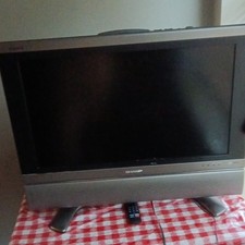 Sharp Aquos Flat Screen TV with Stand Remote, Black/Silver