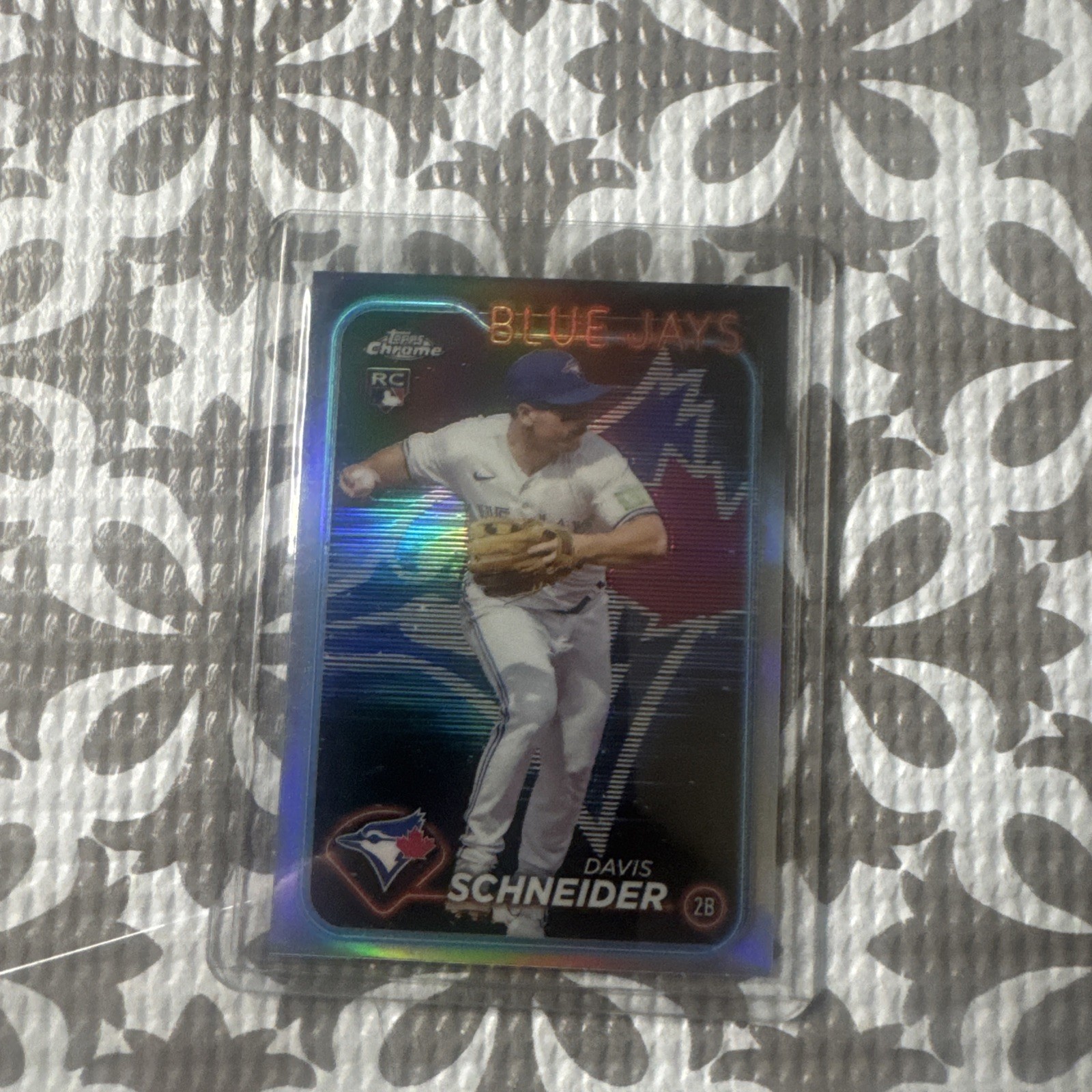 2024 Topps Chrome - Davis Schneider #290 Lightboard Logo Refractor (RC)