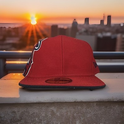 New Era California Anaheim Angels 5950 Fitted Hat Size 7 1/4 BIG A series 