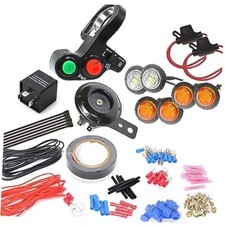 Car Universal ATV UTV SXS Turn Signal Horn Kit Street Legal Kit Handlebar