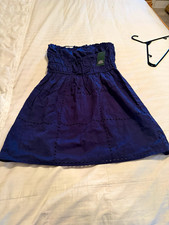Wild Fable Blue Embroidered Pull-On Elastic Waist Mini Skirt Women  s S