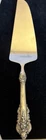 Wallace Grande Baroque Cake Pie Server Sterling Silver Handle Curved Blade 11"