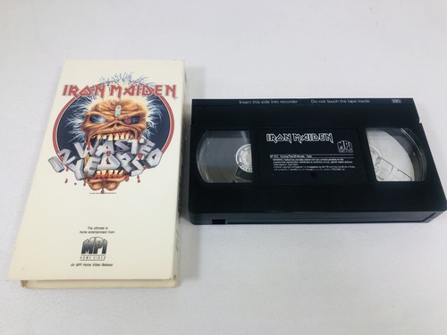 Iron Maiden 12 Wasted Years VHS 1987 Pre-owned Heavy Metal - Picture 3 of 7