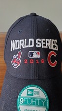 Cleveland Indians (Guardians) Chicago Cubs Hat Cap 2016 World Series Chief Wahoo