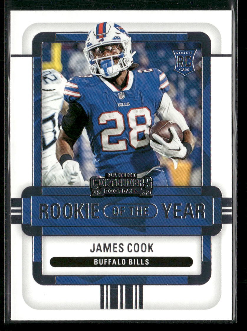 2022 Panini Contenders #ROY-JCO James Cook Rookie of the Year