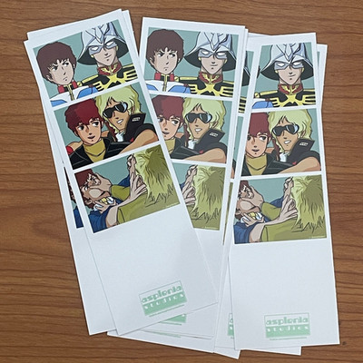Gundam Photo Booth Strip: Bromance - Amuro & Char Through the Years - US Seller