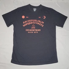 Ouija Board Shirt Mens Large Black Mystifying Oracle Graphic Tee Halloween Retro