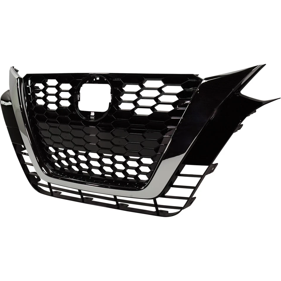 Grille Assembly For 2019-2021 Nissan Altima Gloss Black Shell Honeycomb Insert Foto 3 de 4