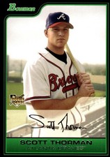 Scott Thorman 2006 Bowman Draft Picks & Prospects #BDP27 Braves MLB READ