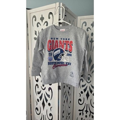 NY Giants Super Bowl XXV Champs NWT Sweatshirt Mitchell Ness Youth M