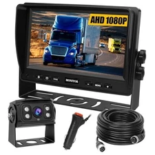 Backup Camera for Truck RV,Back up Camera with Screen Kit HD 1080P 7inch 