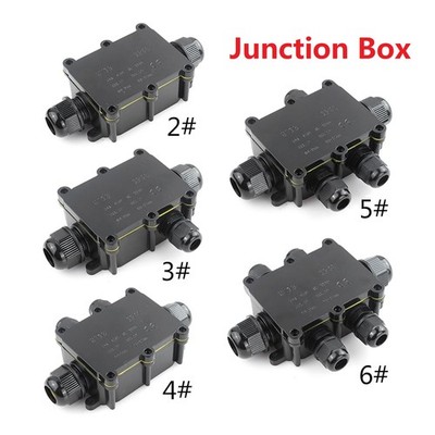 IP68 Waterproof Junction Box 2/3/4/5 Way   4-15mm Dia Wire Electrical Connector