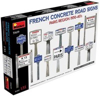 Figur Mignature French Concrete Road Signs Paris Region 1930-40'S