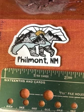 BSA Philmont Scout Ranch NM Sm Sticker Color Bear River Sun Vinyl Water Bottle