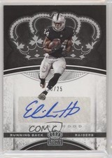 2017 Panini Preferred Crown Royale Rookie Platinum 25/25 Elijah Hood Auto 1q2