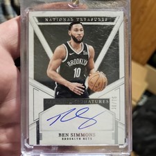 2024-25 Panini National Treasures Peerless Signatures 06/75 Ben Simmons Auto et3