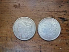 Morgan Silver Dollars 90% 1921 P 1921 D Coins Lot of 2