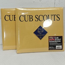 VTG Boy Scouts of America BSA Cub Scouts Scrapbook Album Lot of 2 12x12 NWT