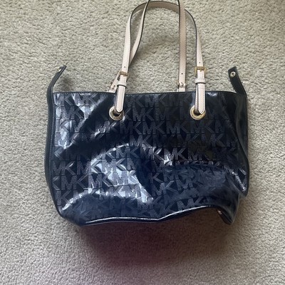 Michael Kors Jet Set Item Grab Bag Signature Jacquard Handbag Tote NWT