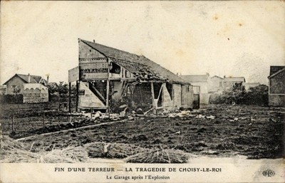 Ak Choisy le Roy Val de Marne, Le Garage apres l'Explosion - 4651600