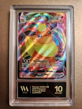 Wag Graded Gem Mint 10 Flareon VMAX 018/203 Swsh07: Evolving Skies Holo Slab