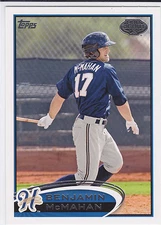 Benjamin McMahan Milwaukee Brewers 2012 Topps Pro Debut