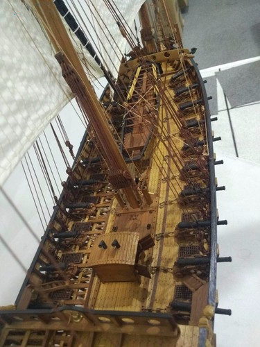 Le Requin Scale 1/72 800mm 31” 1750 POF Version Xebec Ship Wooden Model Kit - Picture 17 of 19