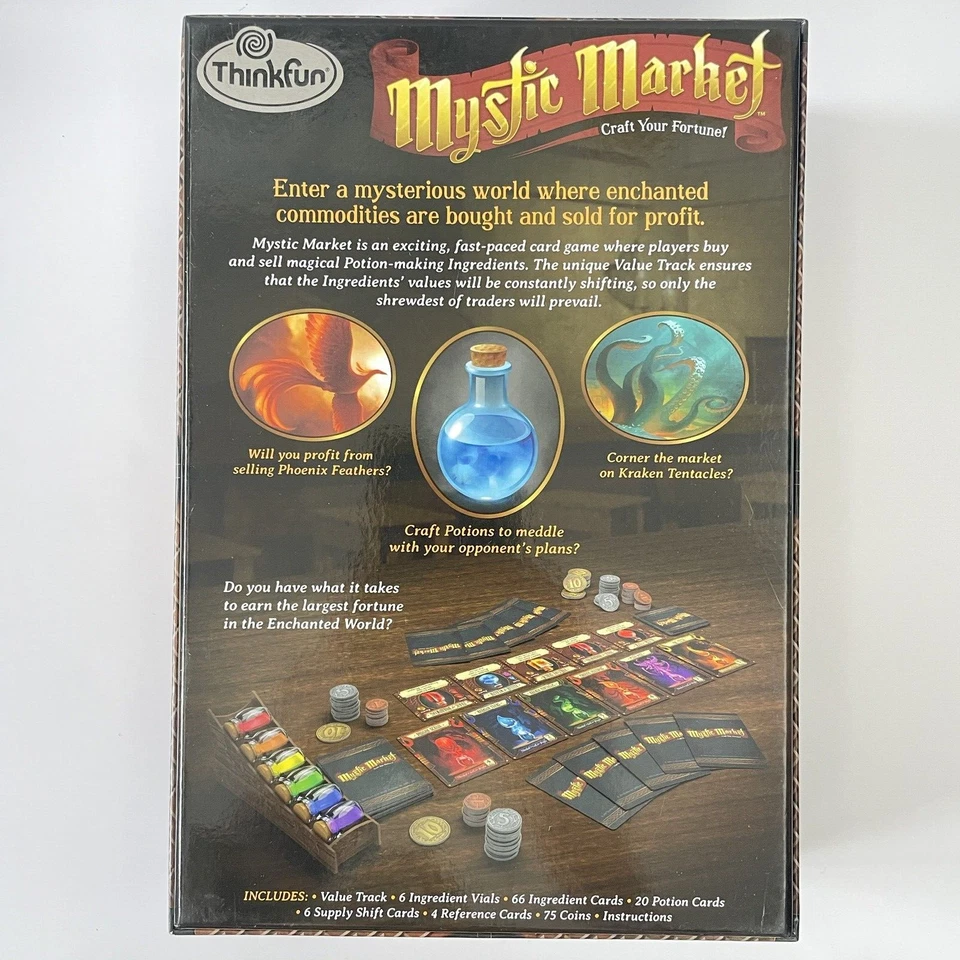 Mystic Market Craft Your Fortune - Potion Trading Card Board Game - Think Fun - Image 2 of 4