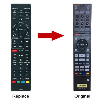 Remote Control Fit For Pioneer VXX3391 VXX3392 BDP-LX58 Blu-ray Disc DVD Player