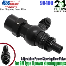 For Chevy GM Type II Pumps Adjustable Power Steering Flow Valve #90400 Aluminum
