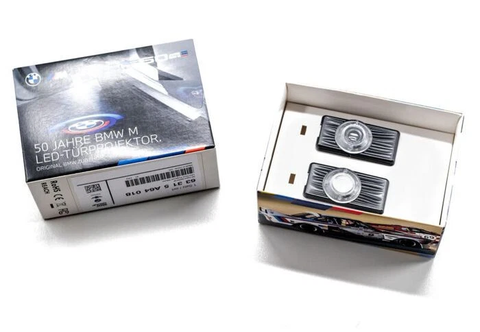 BMW Genuine 50 Years of M Heritage LED Door Projectors Set of 2 