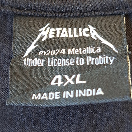 Metallica Shirt Mens 4XL Black Band Tee Music Heavy Metal Graphic Short Sleeve - Picture 3 of 13