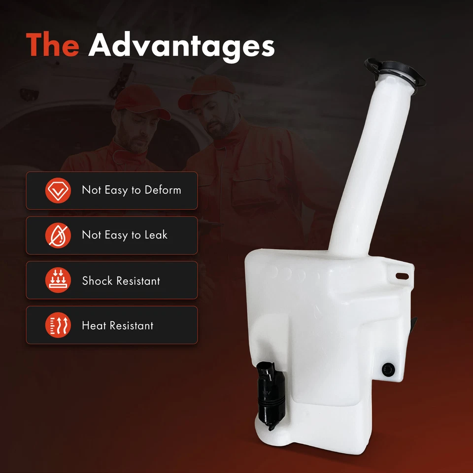 Depósito de lavadora de parabrisas con tapa de bomba manguera cuello de llenado para Buick LeSabre 00-05 Foto 3 de 4