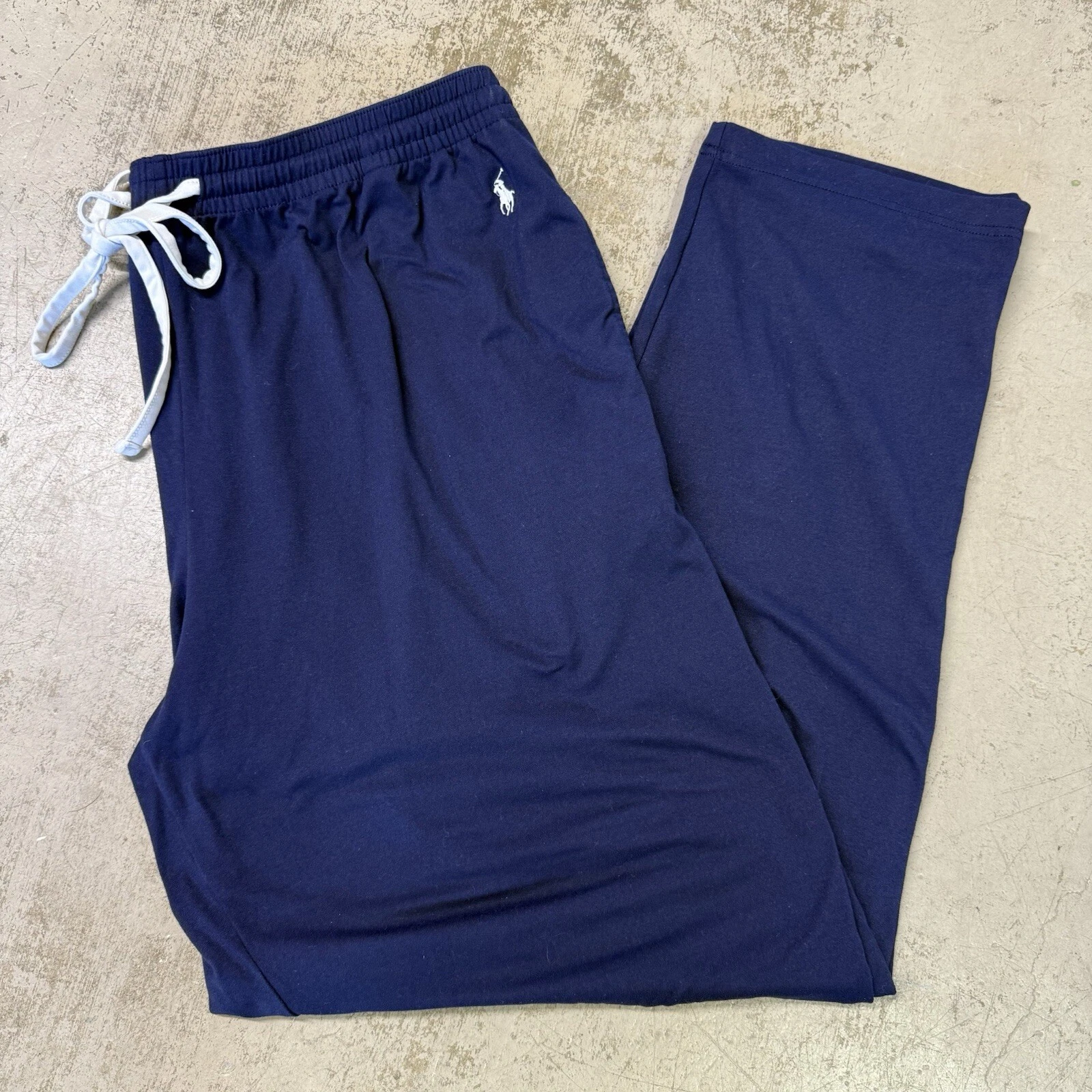 Polo Ralph Lauren homme XL confort suprême pyjama pantalon sommeil bleu marine poney