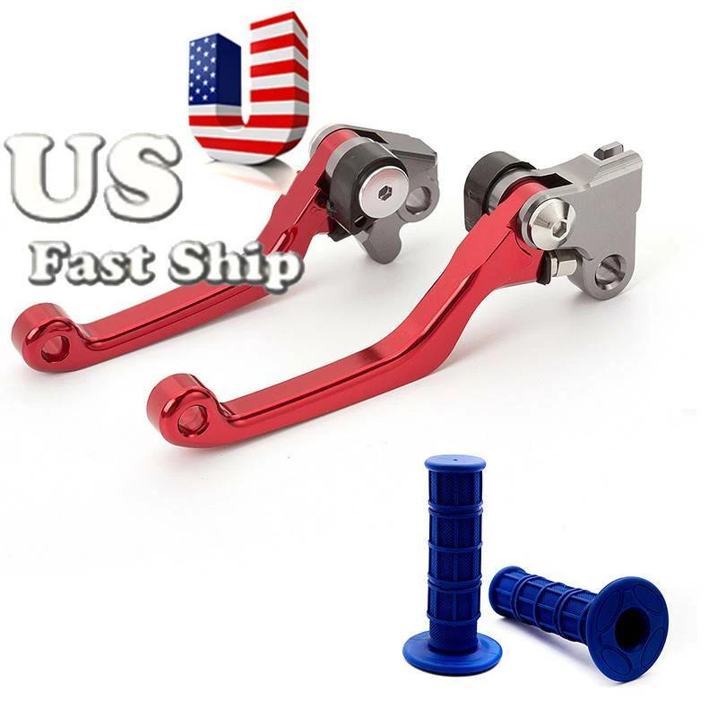 US Ship Fits HONDA CR125R CR250R CRF450R Pivot Brake Clutch Lever Handle Grips - Image 4 of 4