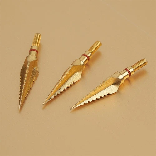 125 Grain Carbon Steel Archery Hunting Broadheads Screw-in Arrow Tips Points - Bild 9 von 17