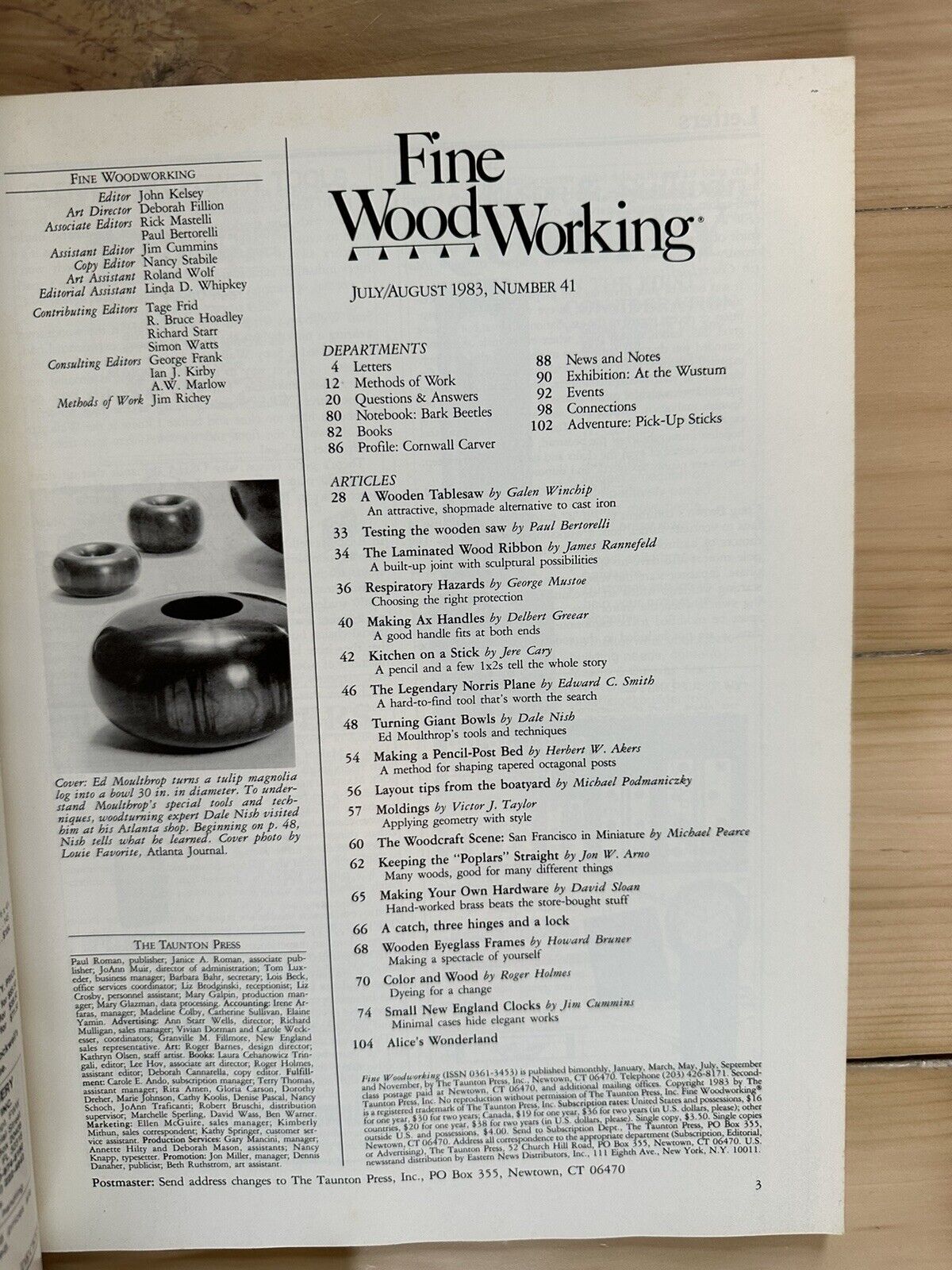 Fine WoodWorking Magazine - Lot Of 5