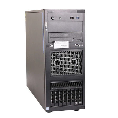 Lenovo ThinkSystem ST250 Server // Xeon E-2124, 16 GB, 8x SFF, 2x PSU